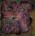 The Ruined City of Arah map with paths