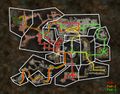Ascalonian Catacombs map with paths