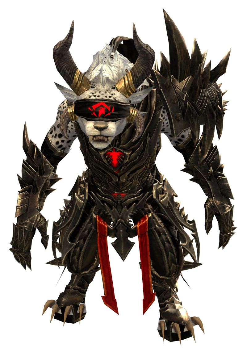 File Mistward Armor Charr Female Front Guild Wars Wiki Gw W