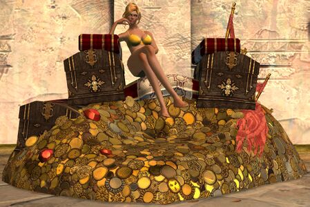 Luxurious Pile of Gold human female.jpg