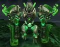  Mech Arms: High-Impact Drivers has the apperance of jade colored fists.