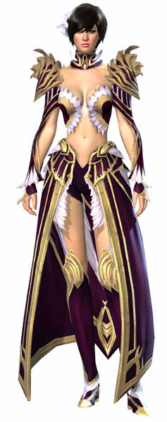 File:Feathered armor human female front.jpg