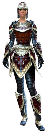 Tempered Scale armor human female front.jpg