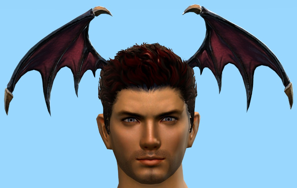 Borradura virar radio Bat Wings Headpiece Skin - Guild Wars 2 Wiki (GW2W)