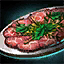 File:Plate of Beef Carpaccio with Mint Garnish.png
