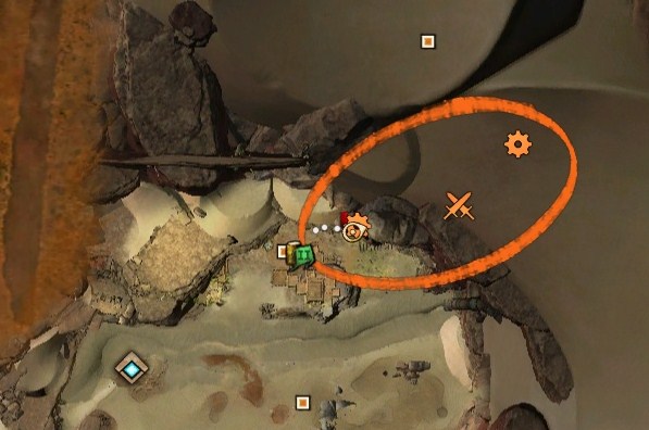 File:Carry and detonate explosives to demolish the cave-in debris while avoiding tunneling devourers.jpg