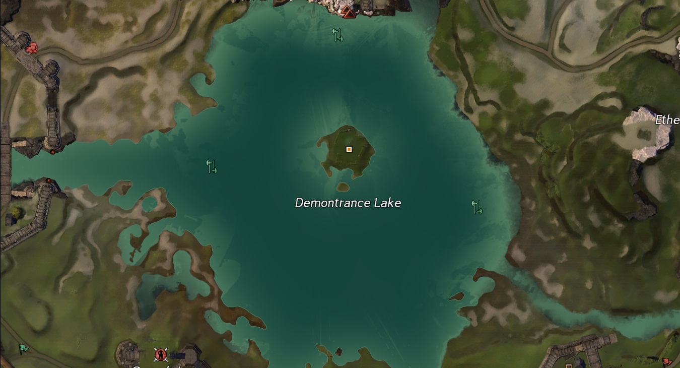 Перо на дне озера