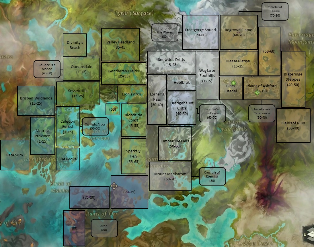 File:Tyria map with zones.jpg - Guild Wars 2 Wiki (GW2W)
