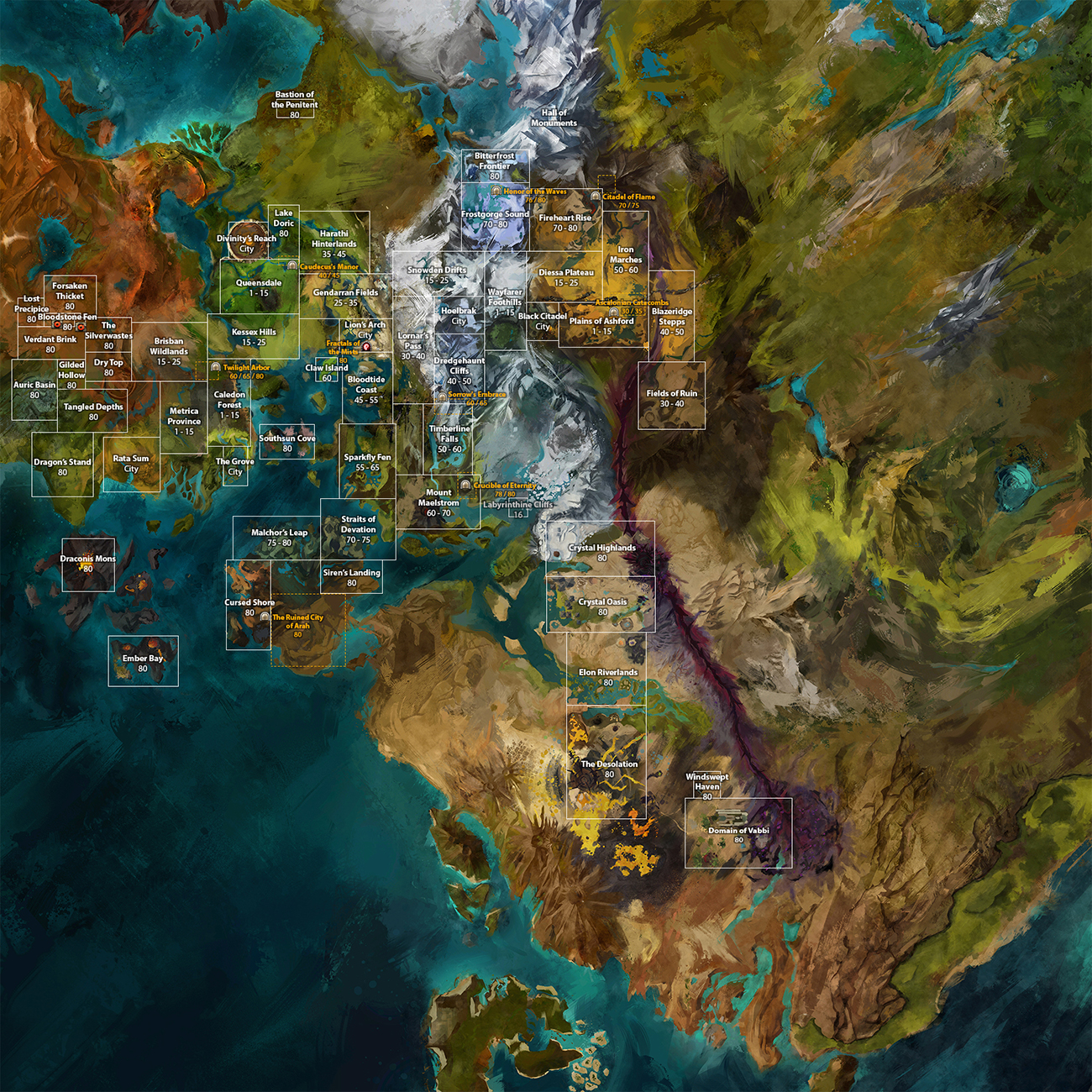 File:Tyria map with zones.jpg - Guild Wars 2 Wiki (GW2W)