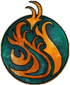 Luxon's insignia, from Guild Wars Factions