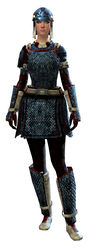 Worn Scale armor human female front.jpg