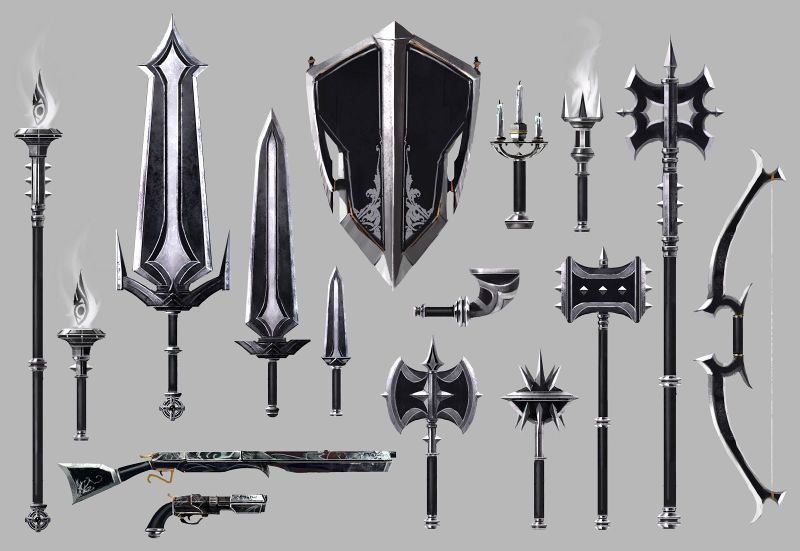 File:Vigil's Honor weapons concept art.jpg