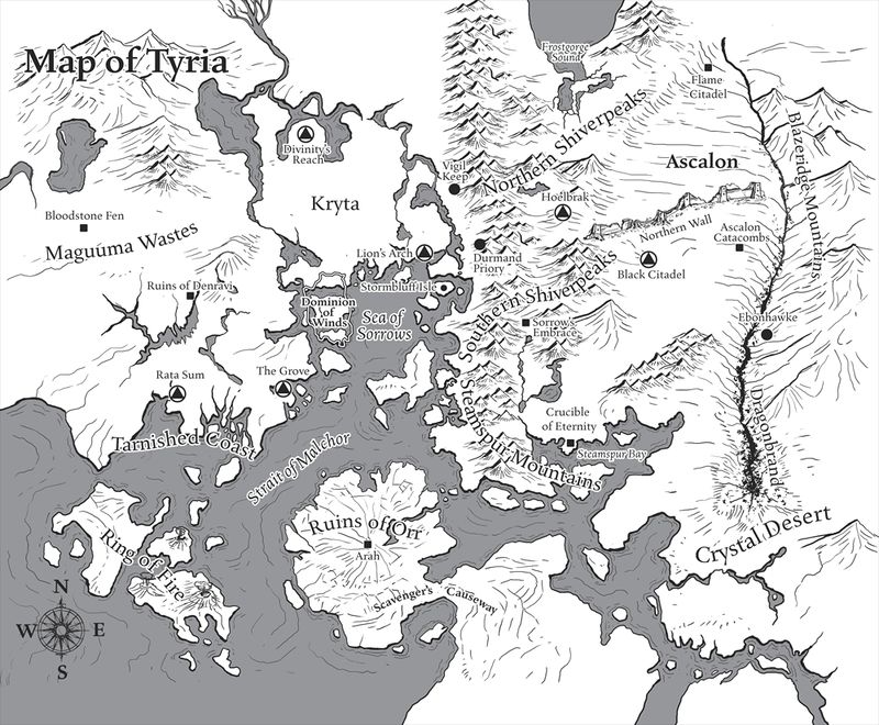 File:Tyria map (novel).jpg - Guild Wars 2 Wiki (GW2W)