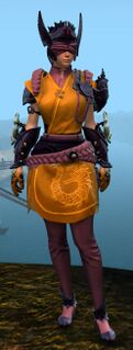 Ancient Canthan armor (light) norn female front.jpg