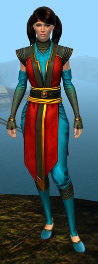 Light Monastery armor human female front.jpg