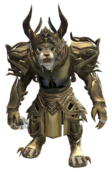 File:Ornate Guild armor (heavy) charr female front.jpg
