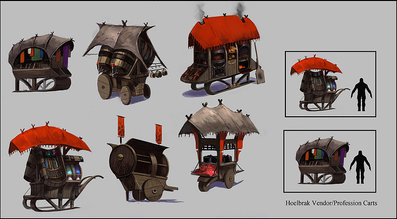 File:Norn carts and crafter stations concept art.jpg