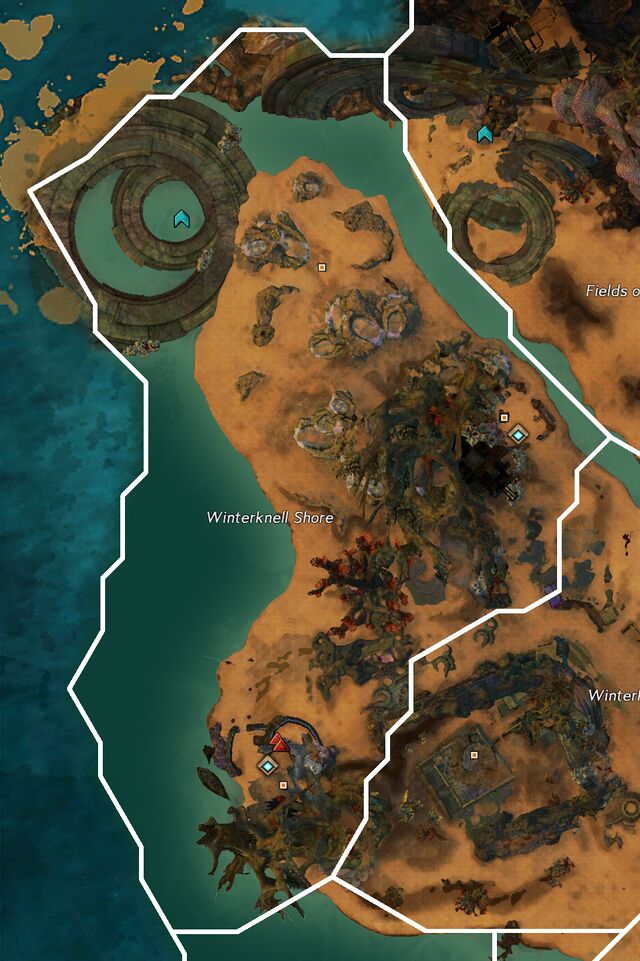 Cursed Shore Map Guild Wars 2