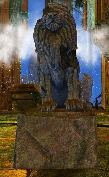 File:Distressed Lion Statue.jpg