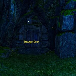 Entrance door to Secret Cavern