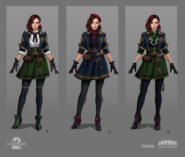 File:"Queensdale Academy Outfit drafts" concept art 02.jpg