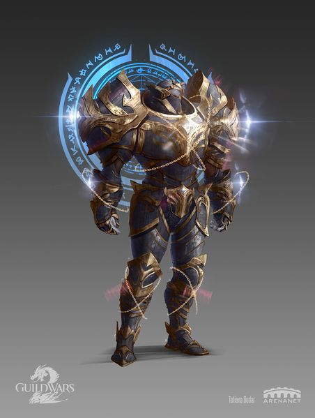 File:"Magic Empowered Armor front" concept art.jpg