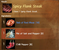 2012 June Spicy Flank Steak recipe.png