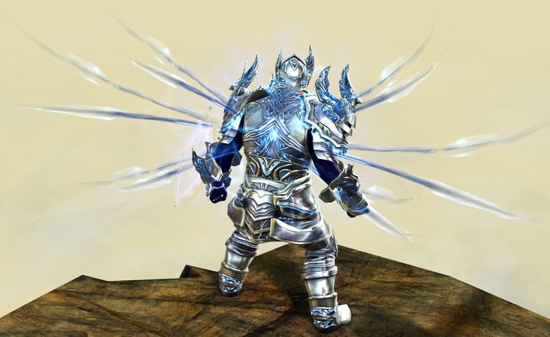 File:Mistforged Glorious Hero's armor (heavy) norn male back in combat.jpg