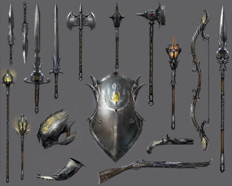 File:Krytan weapons concept art.png