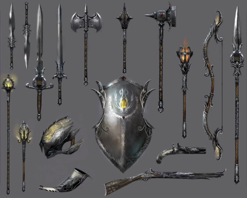 https://wiki.guildwars2.com/images/thumb/8/83/Krytan_weapons_concept_art.png/800px-Krytan_weapons_concept_art.png
