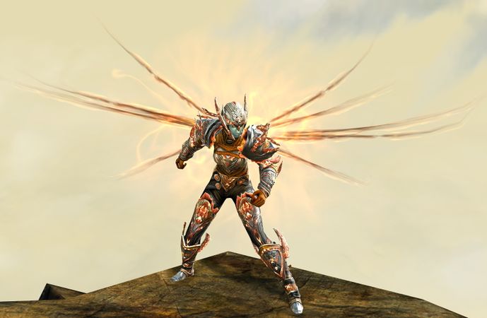 Front view in combat stance