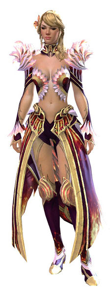 File:Flamekissed armor human female front.jpg