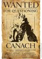 A wanted poster for Canach.