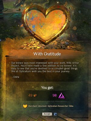 Renown Heart Completion Popup
