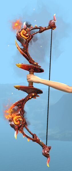 File:Fiery Dragon Slayer Short Bow wielded.jpg