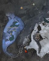 Frostfang III Collection Tribulation Caverns Ice Shavings Location.jpg