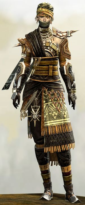 Spearmarshal's armor (medium) human female front.jpg
