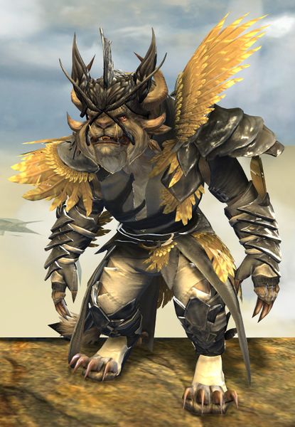 File:Bounty Hunter's armor (light) charr male front.jpg