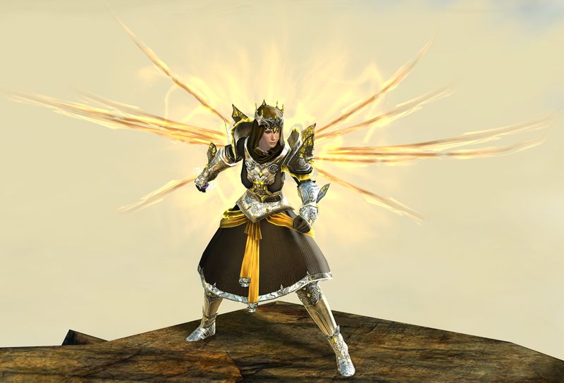 File:Mistforged Glorious Hero's armor (light) human female front in combat.jpg