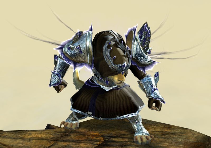 File:Mistforged Glorious Hero's armor (light) charr female front in combat.jpg