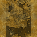 A map depicting Tyria's western part.