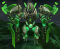 A Jade Mech crafted from Dragonjade.